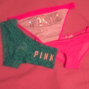3 new vs Pink Panties, Medium